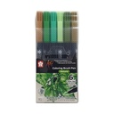 Set Plumones Acuarelables Sakura Koi 6 Colores Naturaleza