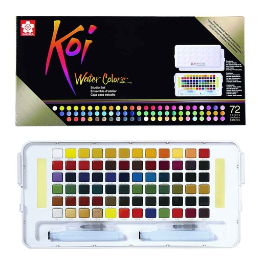 Sakura Koi Acuarela + Waterbrush 72 Colores