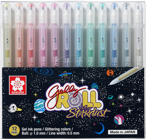 Lapiz Gel Gelly Roll Sakura 12 Colores Stardust