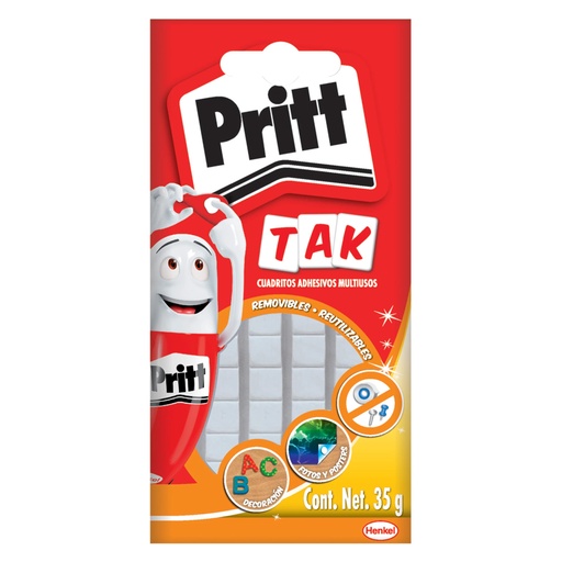 Adhesivo Multiuso Pritt Tak Cuadritos 35gr