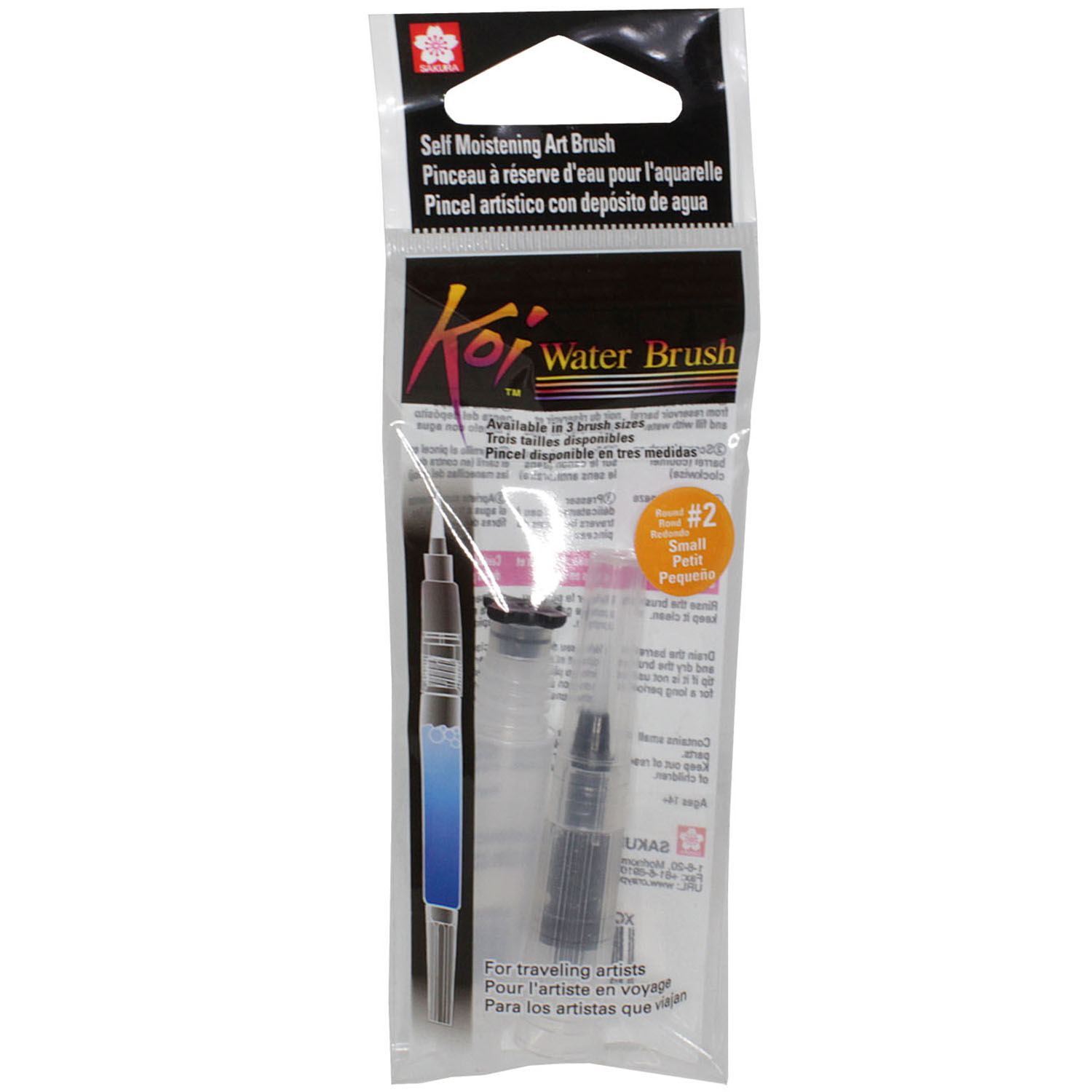 Pincel Recargable Sakura Koi Waterbrush 4ml Barril Corto