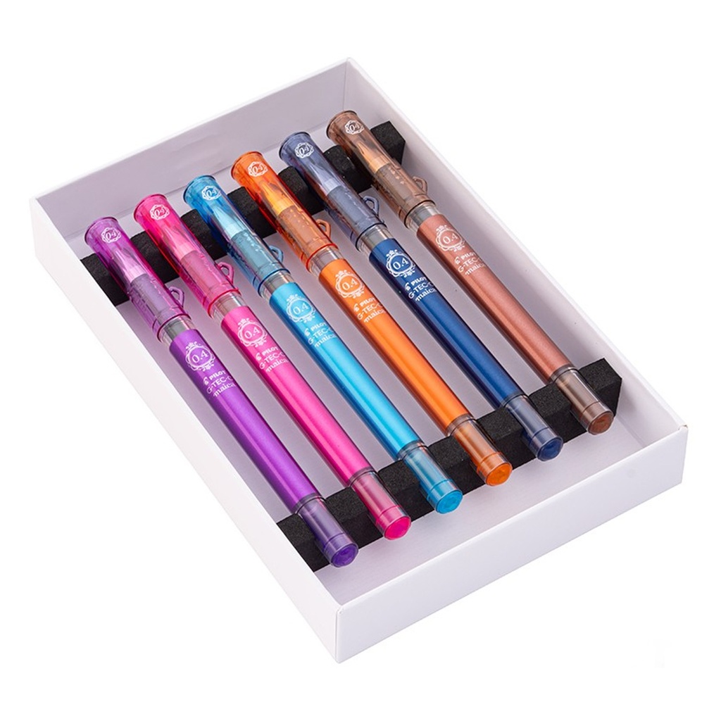 Lápiz Gel Pilot GTEC Maica 0.4mm 6 Colores