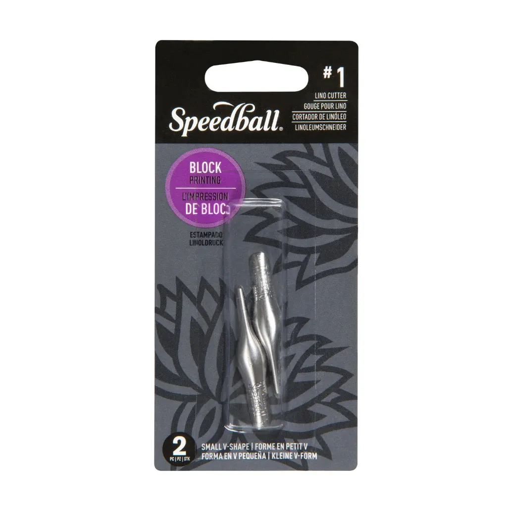 [41201] Gubias para linóleo Speedball 2 unidades de 1 Grosor (#1 V Pequeña)