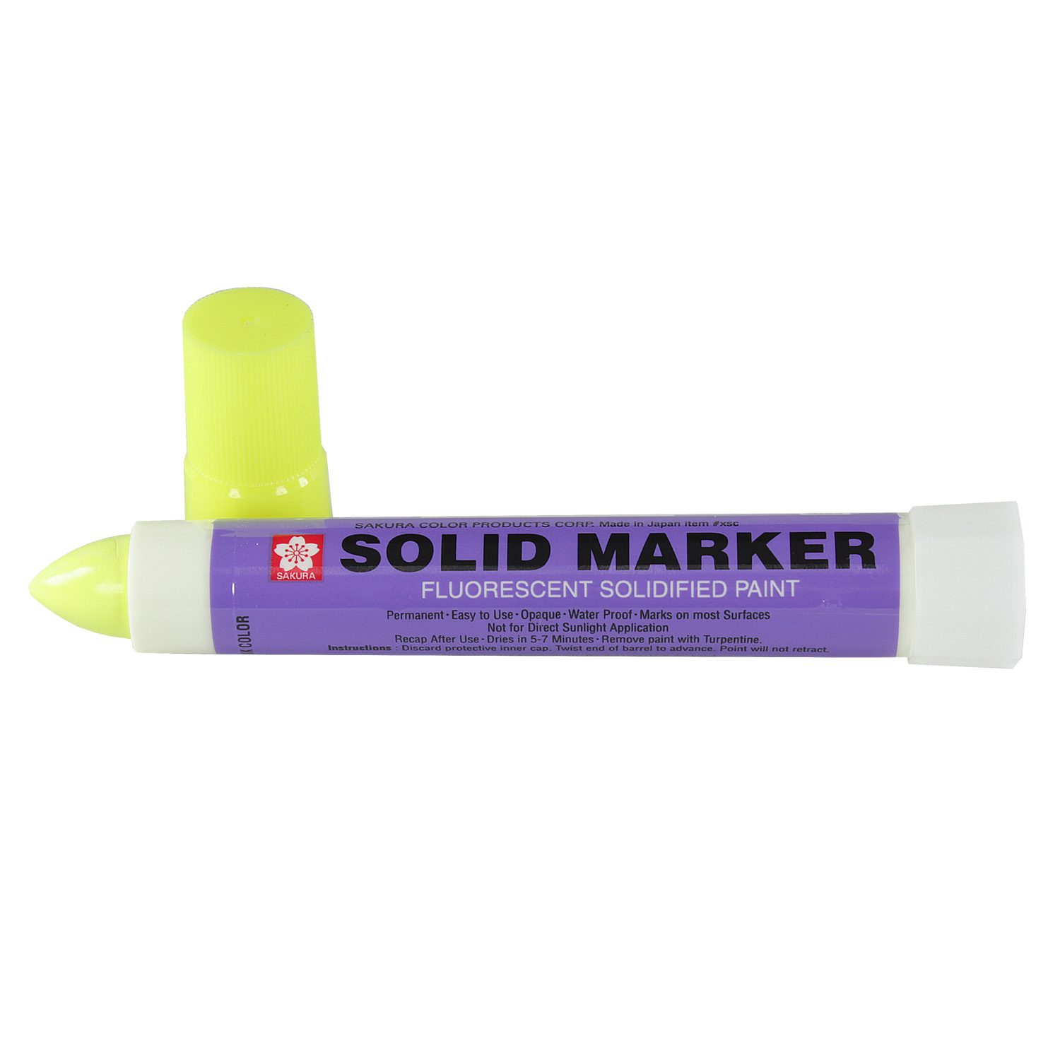 Marcador de Pintura en Barra Sakura Solid Marker Fluorescente