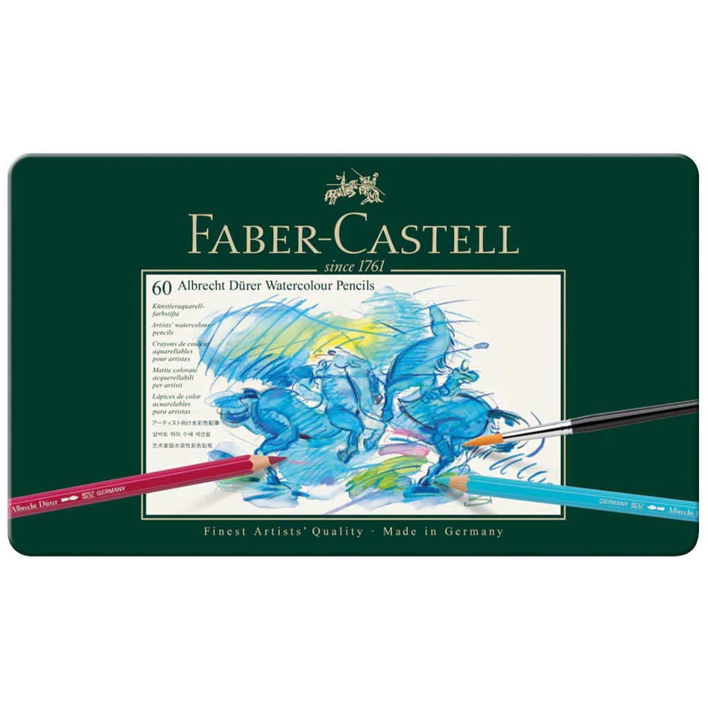 Lápices Acuarelables Faber-Castell Albrecht Dürer 60 pzas