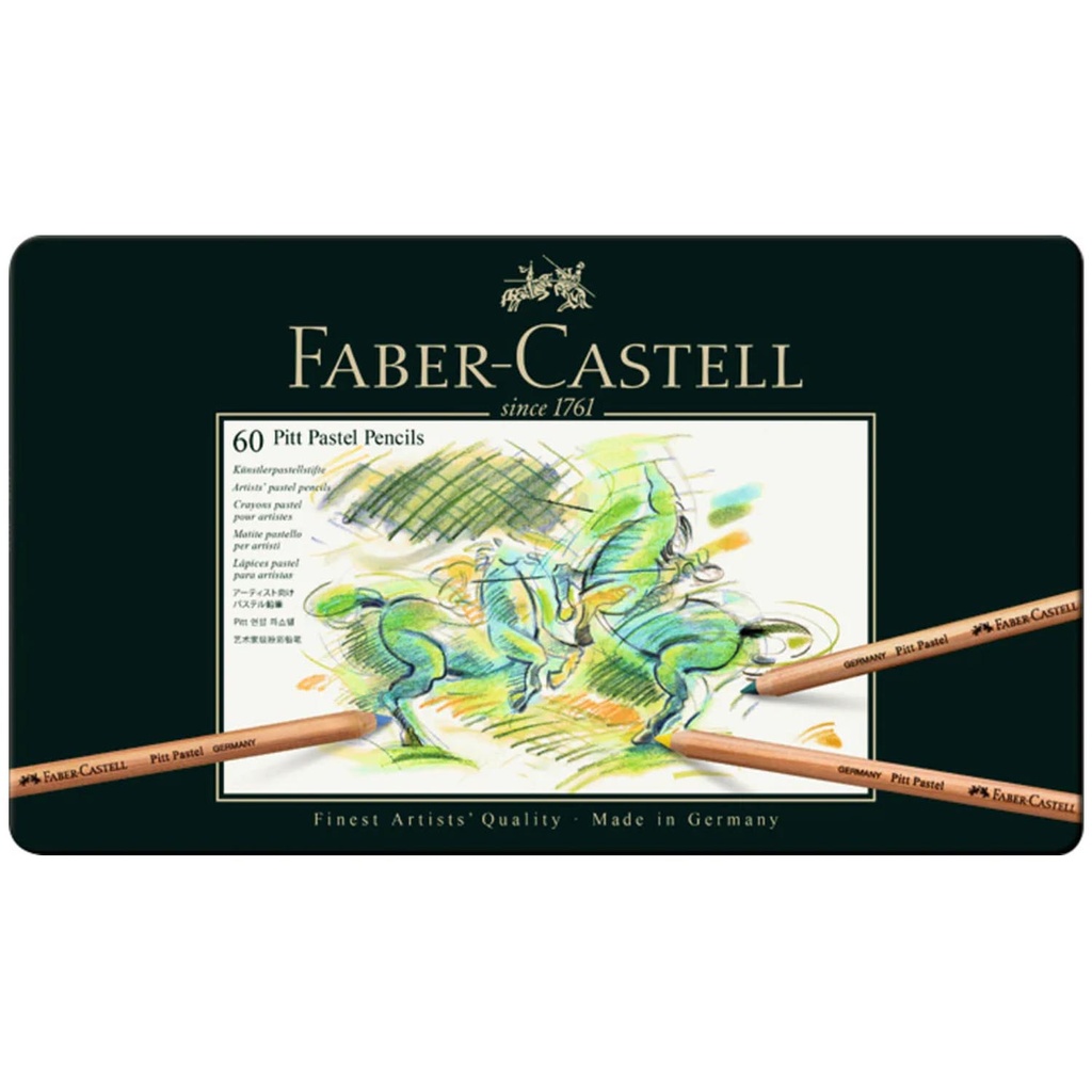 Estuche 60 Lápices Faber-Castell Pitt Pastel