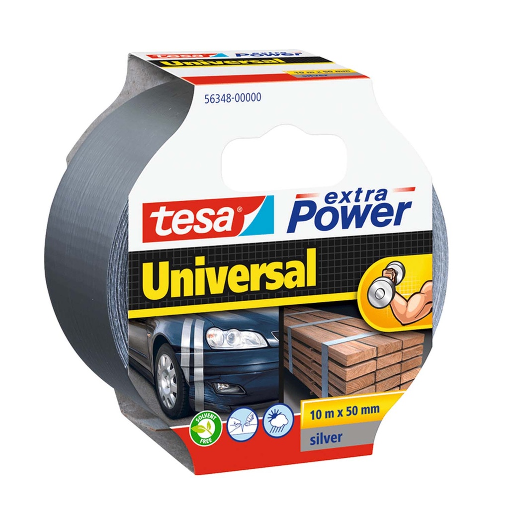 Cinta Adhesiva Multiuso Tesa Extra Fuerte 50mm x 10mts Gris