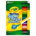Marcador Crayola Super Tips Lavables 20 Colores