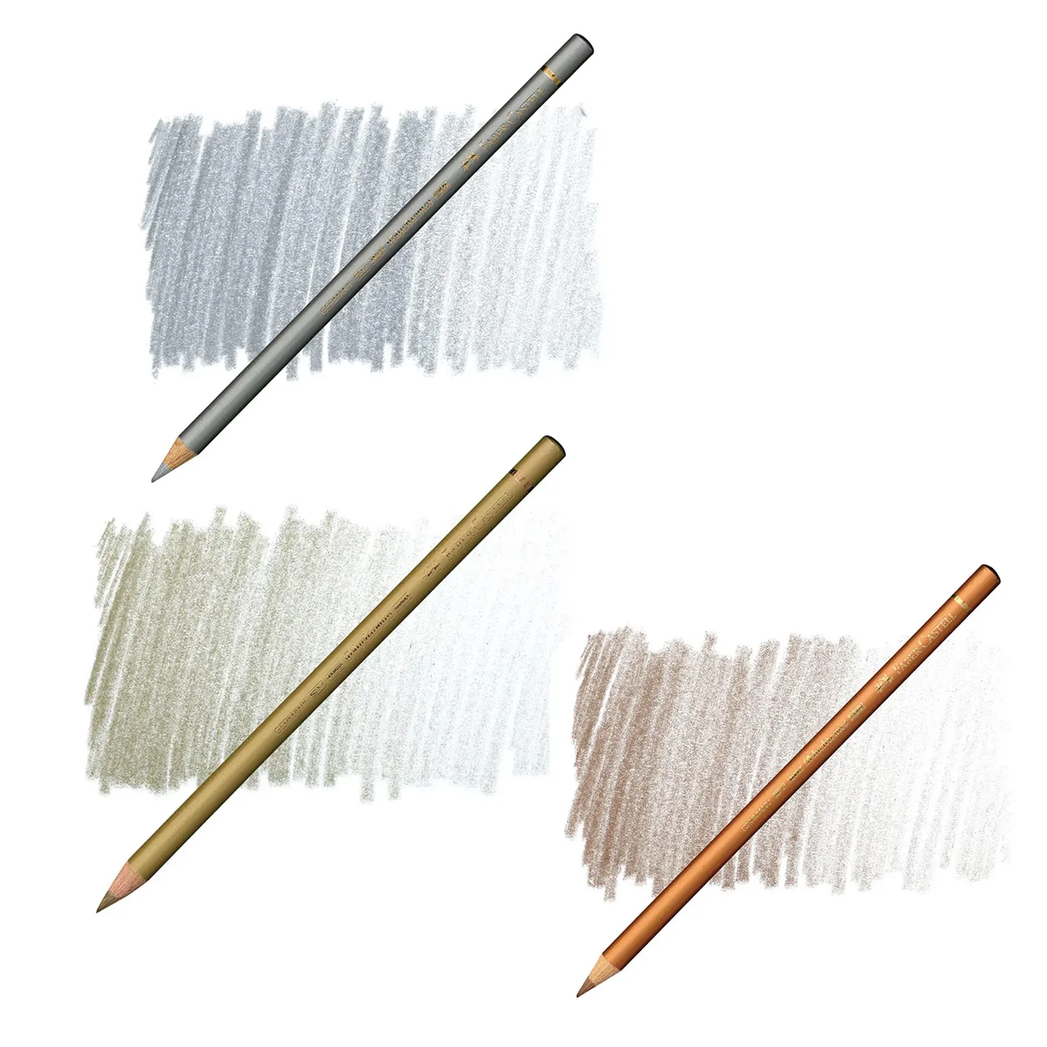 [110250] Lápices Faber-Castell Polychromos Tonos Metálicos (A250 Oro)