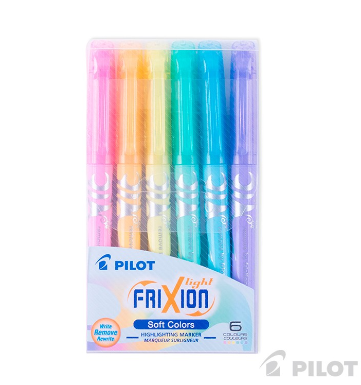 Destacador Pilot Frixion Light Borrable 6 Colores Soft