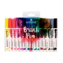 Set Plumones Punta Pincel Ecoline (15 Colores)