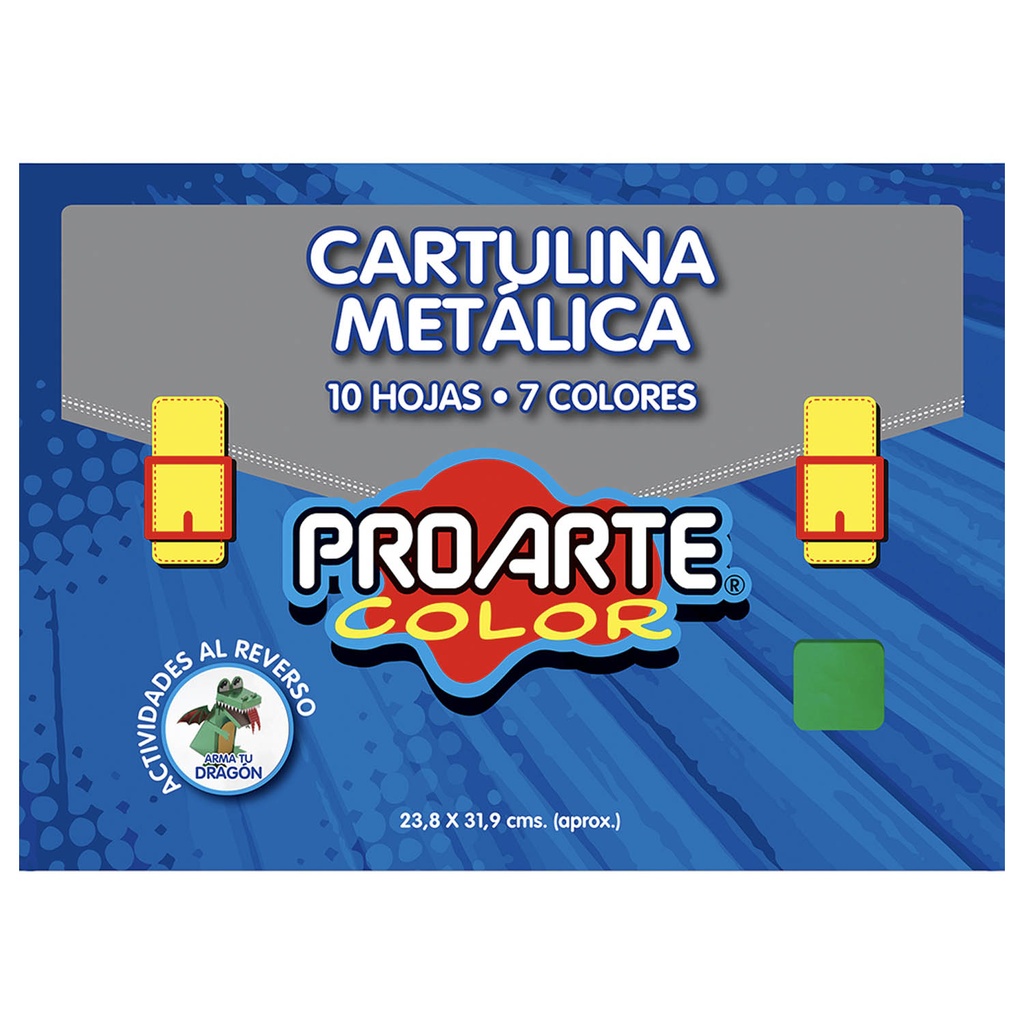 Cartulina Metálica Proarte 10 Hjs (7 colores) 24 x 32cm