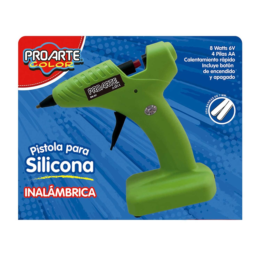 Pistola de Silicona Proarte Inalámbrica 7mm