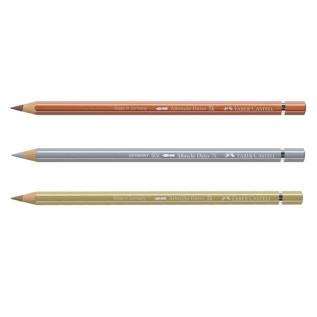 [117750] Lápiz Acuarelable Faber-Castell Albrecht Dürer Tonos Metálicos (A250 Oro)