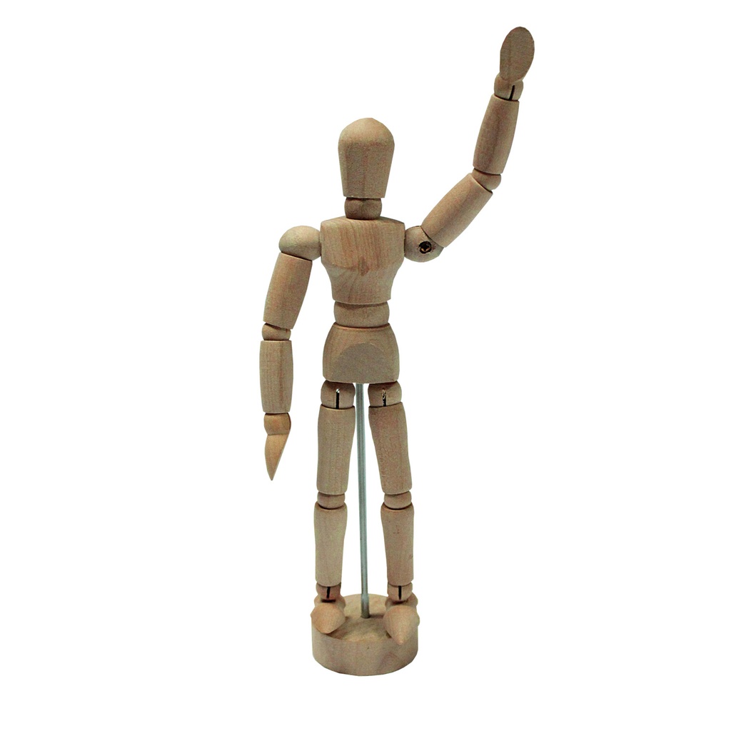 Maniquí Madera Articulado Masculino 15cm