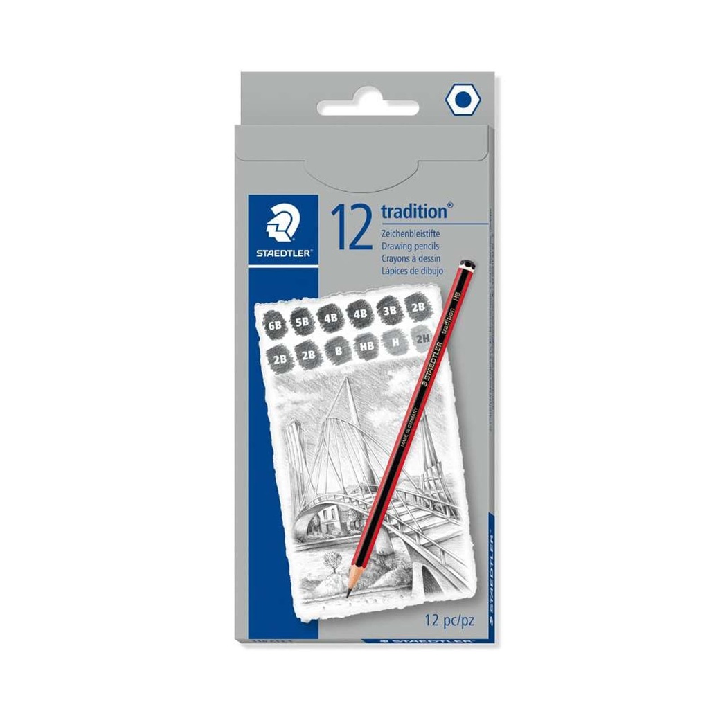 Lápiz Grafito Staedtler 110 Tradition 12 ud