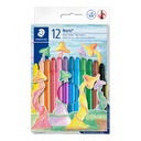 Lápices de Cera Staedtler 12 Colores Delgados Giratorios