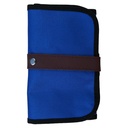 Estuche Enrollable Renart Con 36 Espacio Azul borde Negro