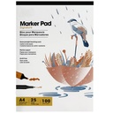 Block Papel Para Marcadores A4(21 x 29.7 cm) 100gr. 25hj