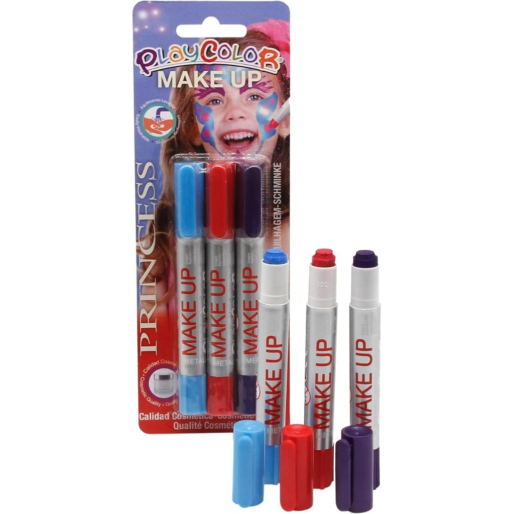 Maquillaje Temático Princesa Playcolor 3 Colores
