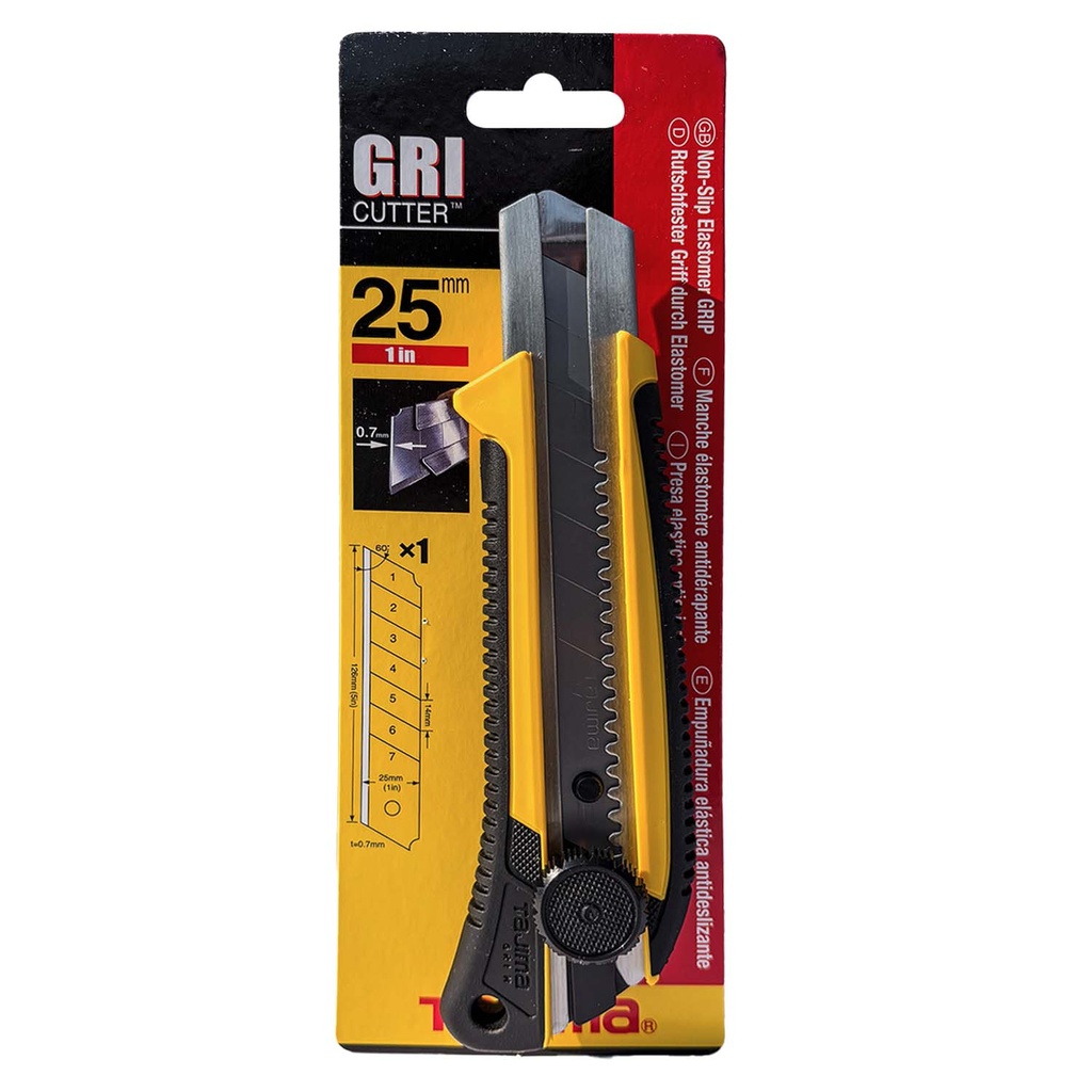 Cuchillo Cartonero Tajima 25mm para Trabajo Pesado