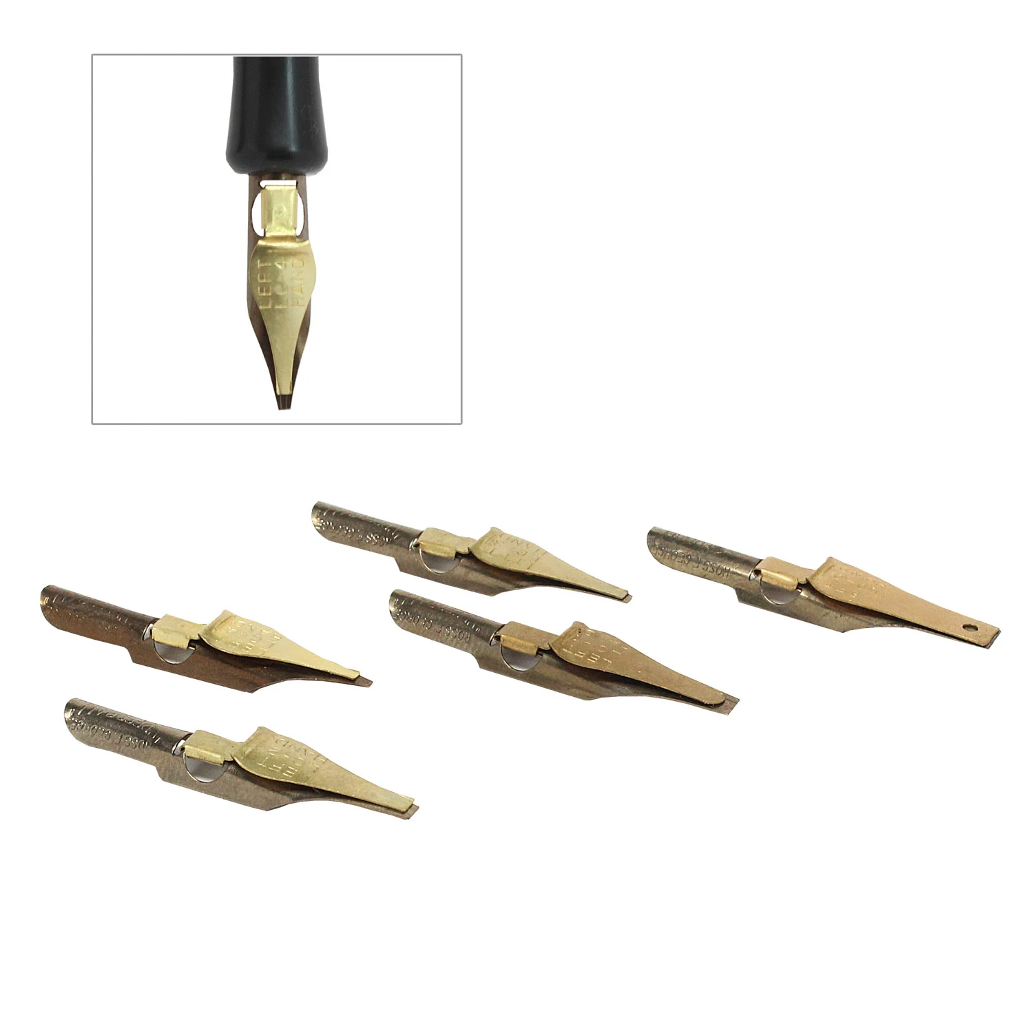 Set de plumillas caligráficas tipo "C" para ZURDOS Speedball
