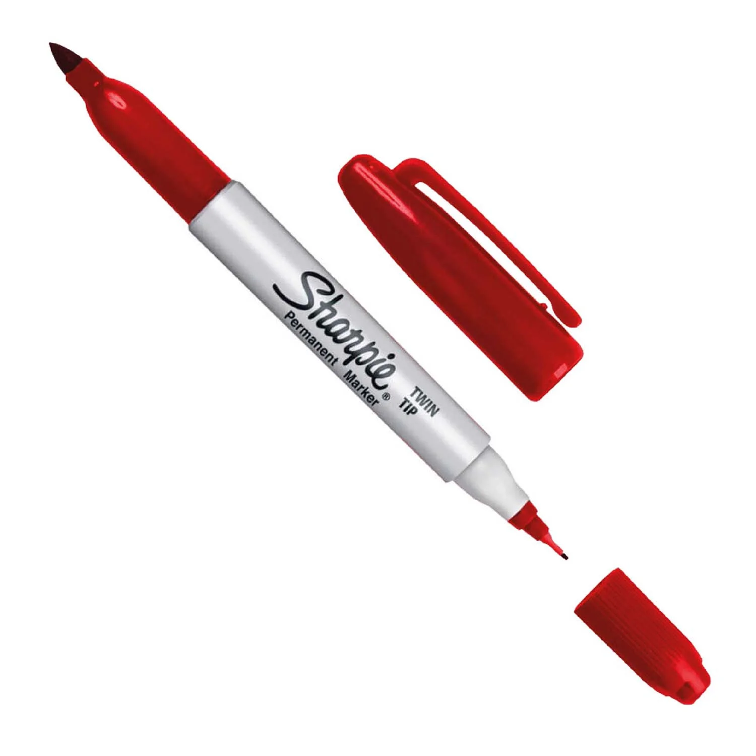 [1805636] Marcador Permanente Doble Punta Sharpie (1ud) (Rojo)