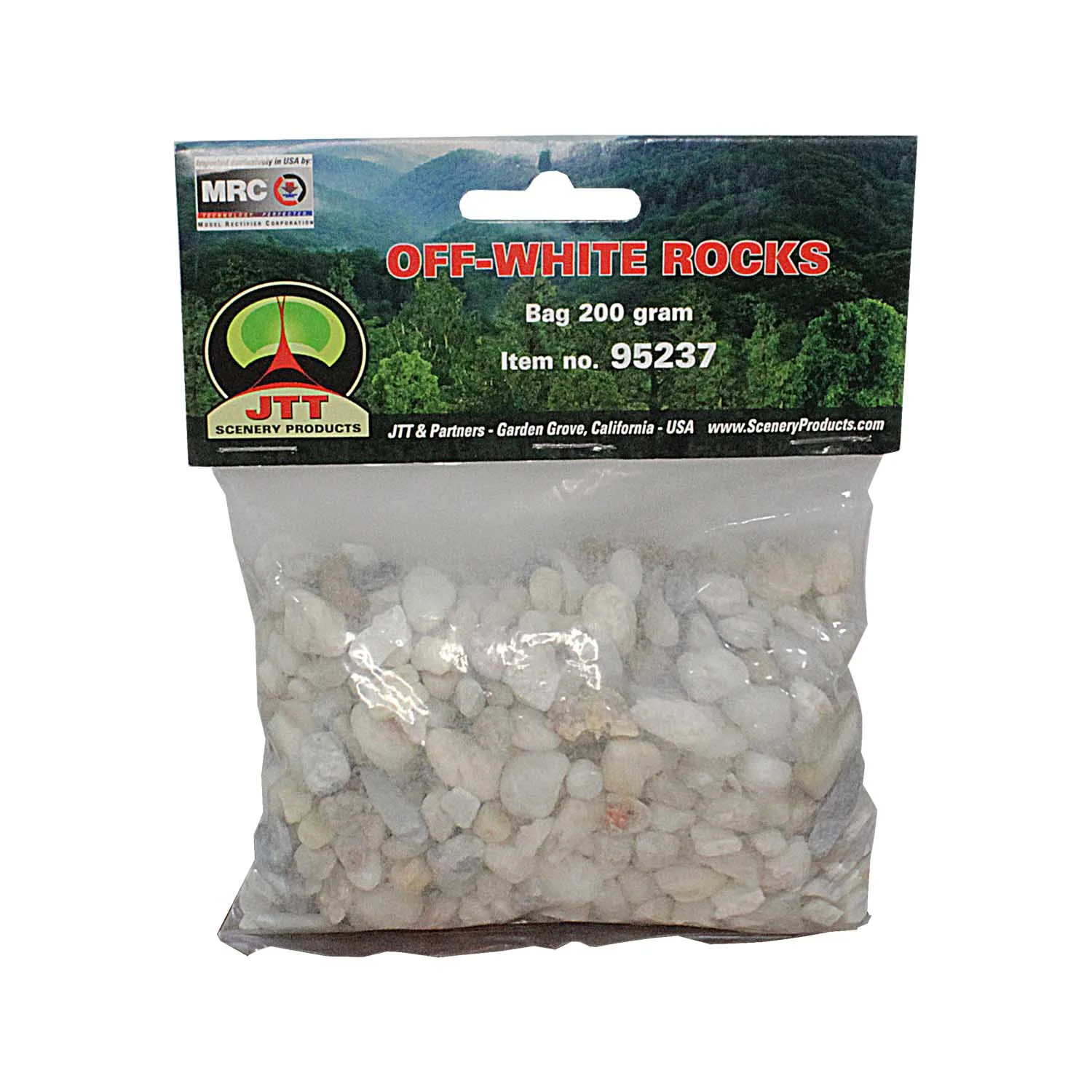 Piedras color blanco bolsa 200gr
