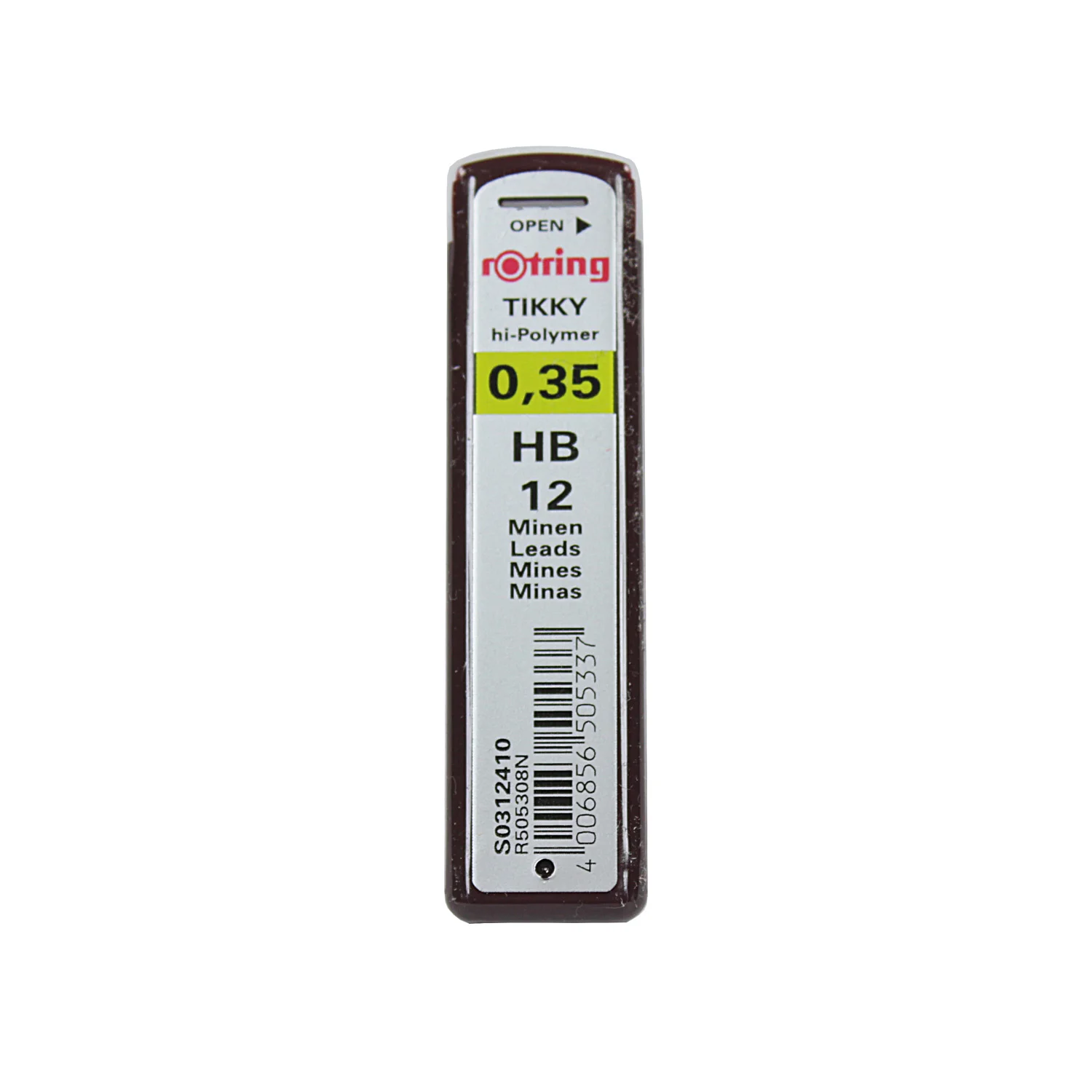 Minas Grafito Rotring Variados Grosores y Densidades 0,35 (12u)