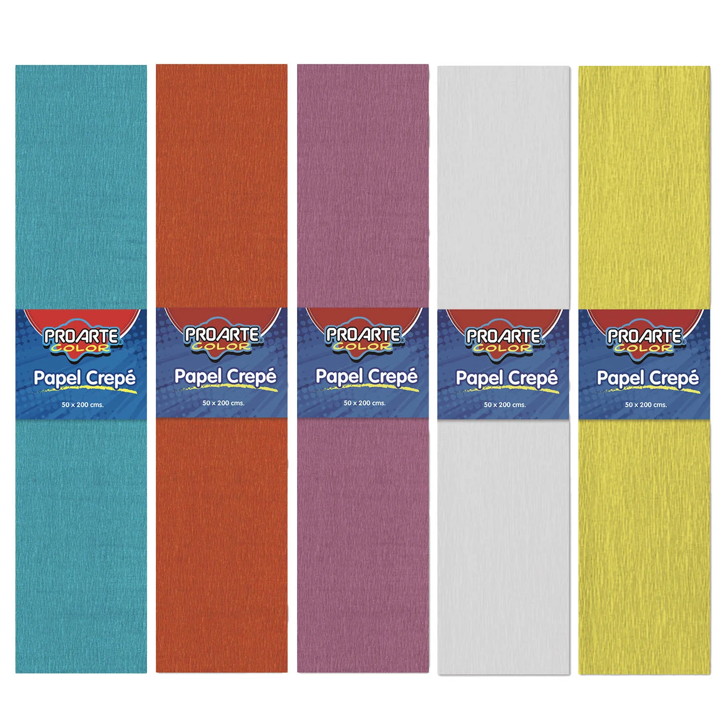 [14210-7] Papel Crepe Proarte 50 x 200cm (Amarillo)