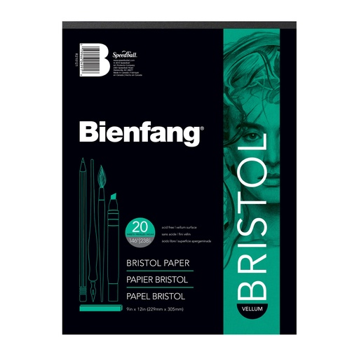 Block Bienfang Papel Bristol Normal 22x30cm 20 hj 238gr.