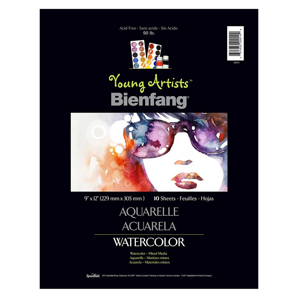 Block Bienfang Para Acuarela Young Artist 22x30cm 146gr. 10hj