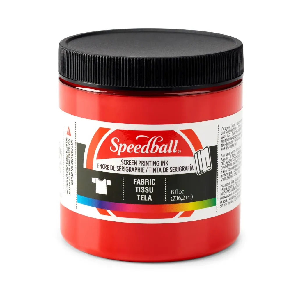 [4561] Pintura Serigráfica para TELA Speedball 236ml Varios Colores (Rojo)