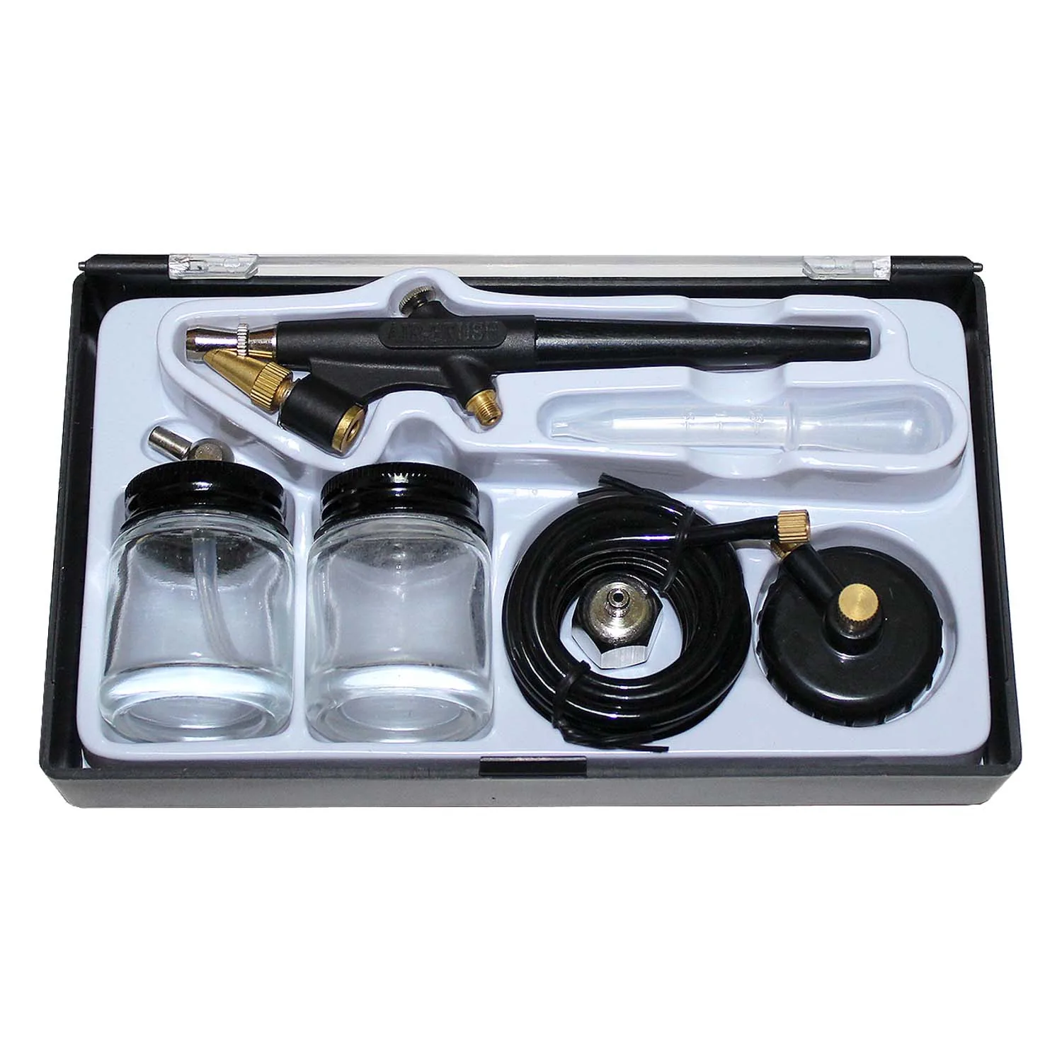 [AEBA138] Aerógrafo Básico Renart Plástico Acción Simple con Accesorios