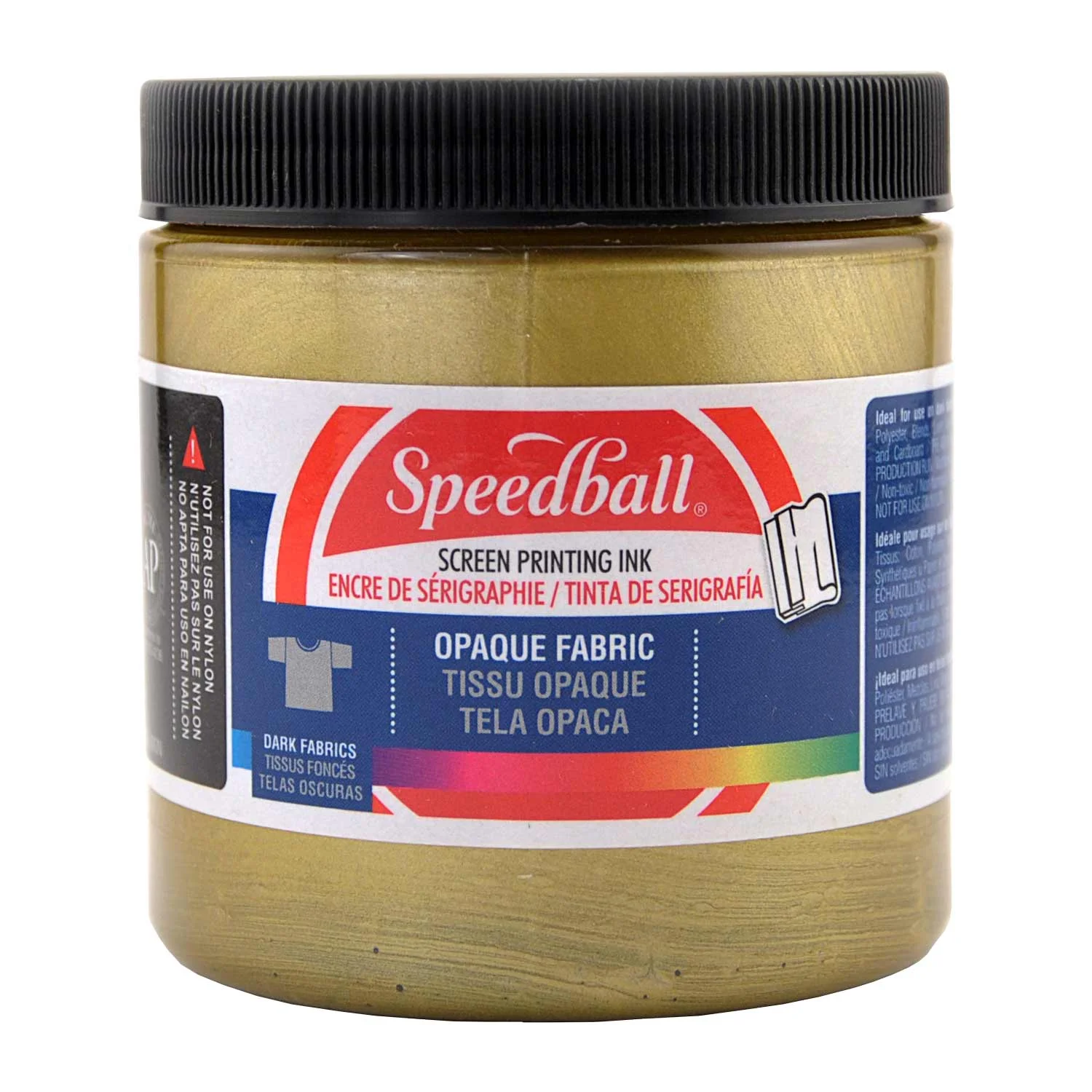 [4808] Pintura Serigráfica para TELAS OSCURAS Speedball 236ml (Oro)