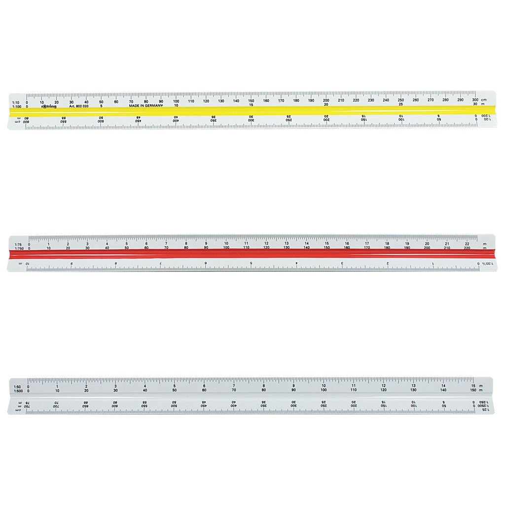 Escalímetro Rotring Plástico Triangular 30cm