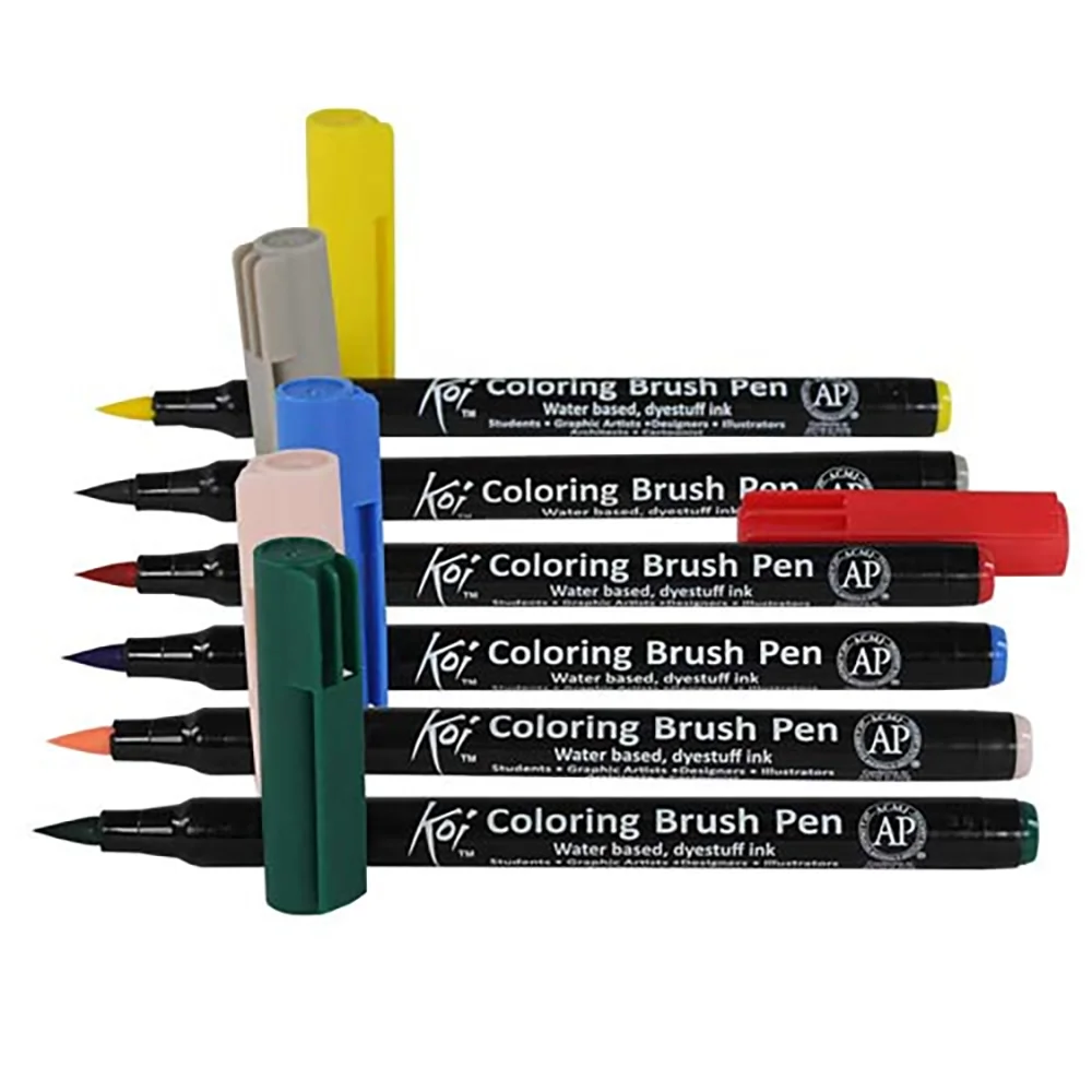 [XBR#18] Plumón Acuarelable Sakura Punta Pincel Koi Brush (Rojo Bermellón)