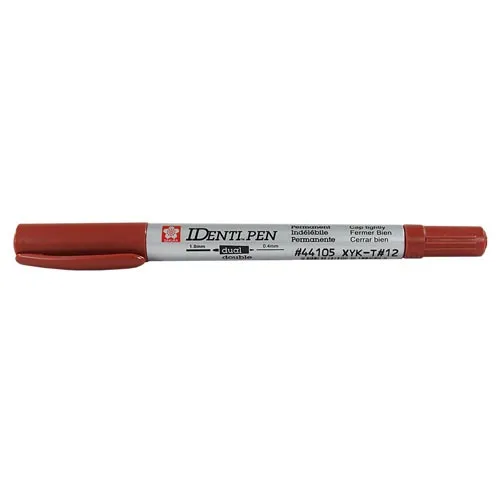 Plumon permanente Identipen doble punta