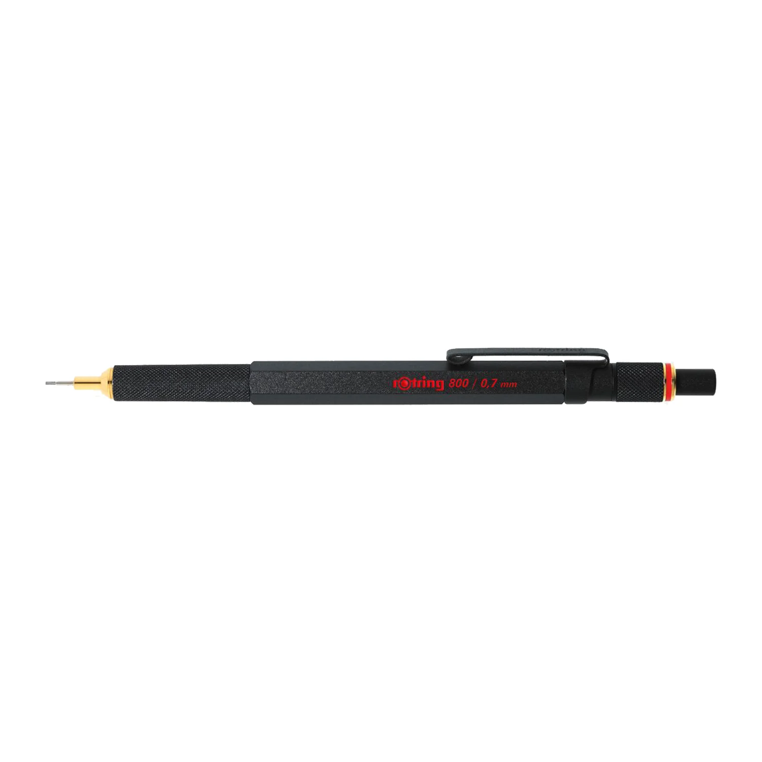 [1904446] Portamina Metálico Rotring 800 Punta 0.7mm (Negro)