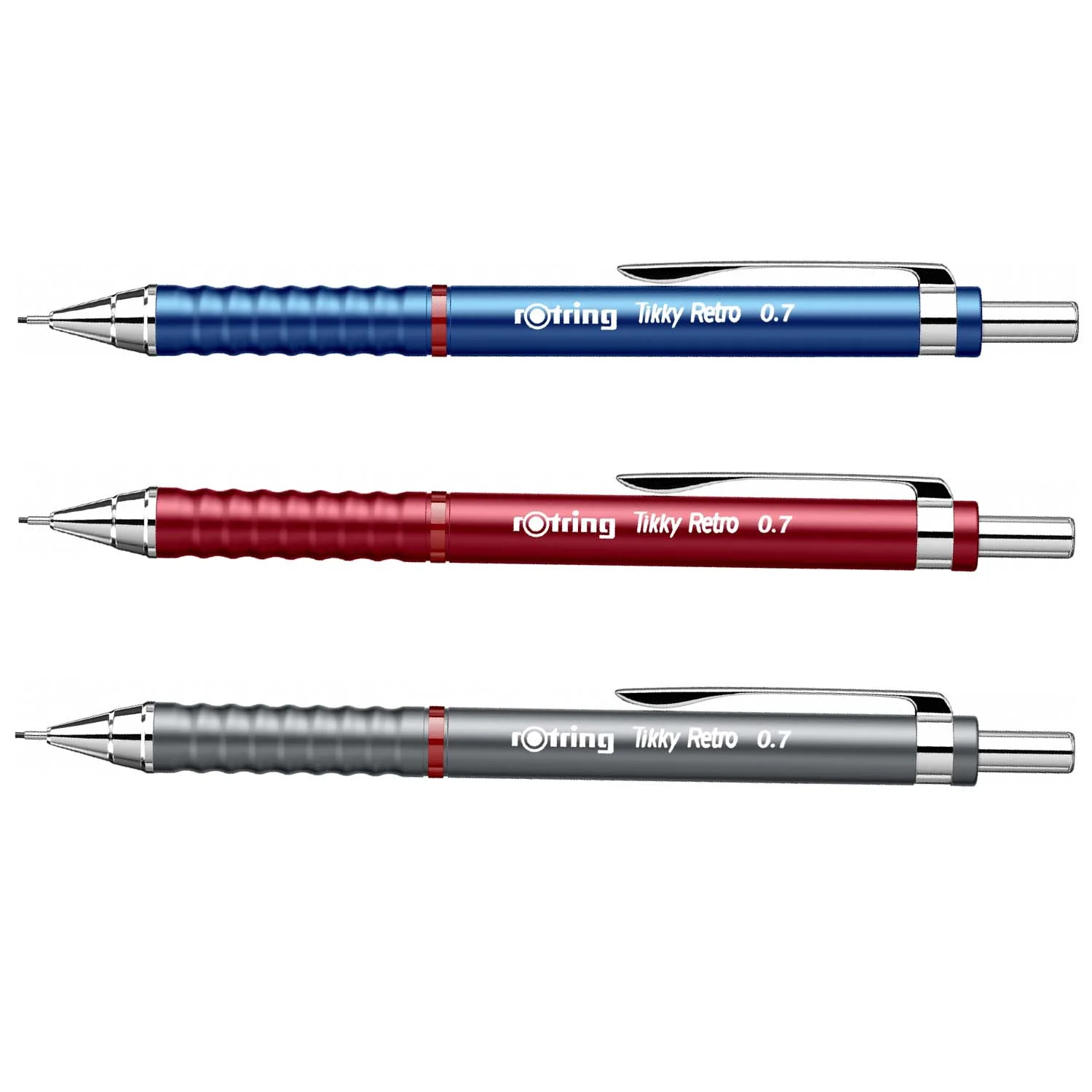[2202631] Portamina Tikky Retro Rotring 0.7mm (Rojo)