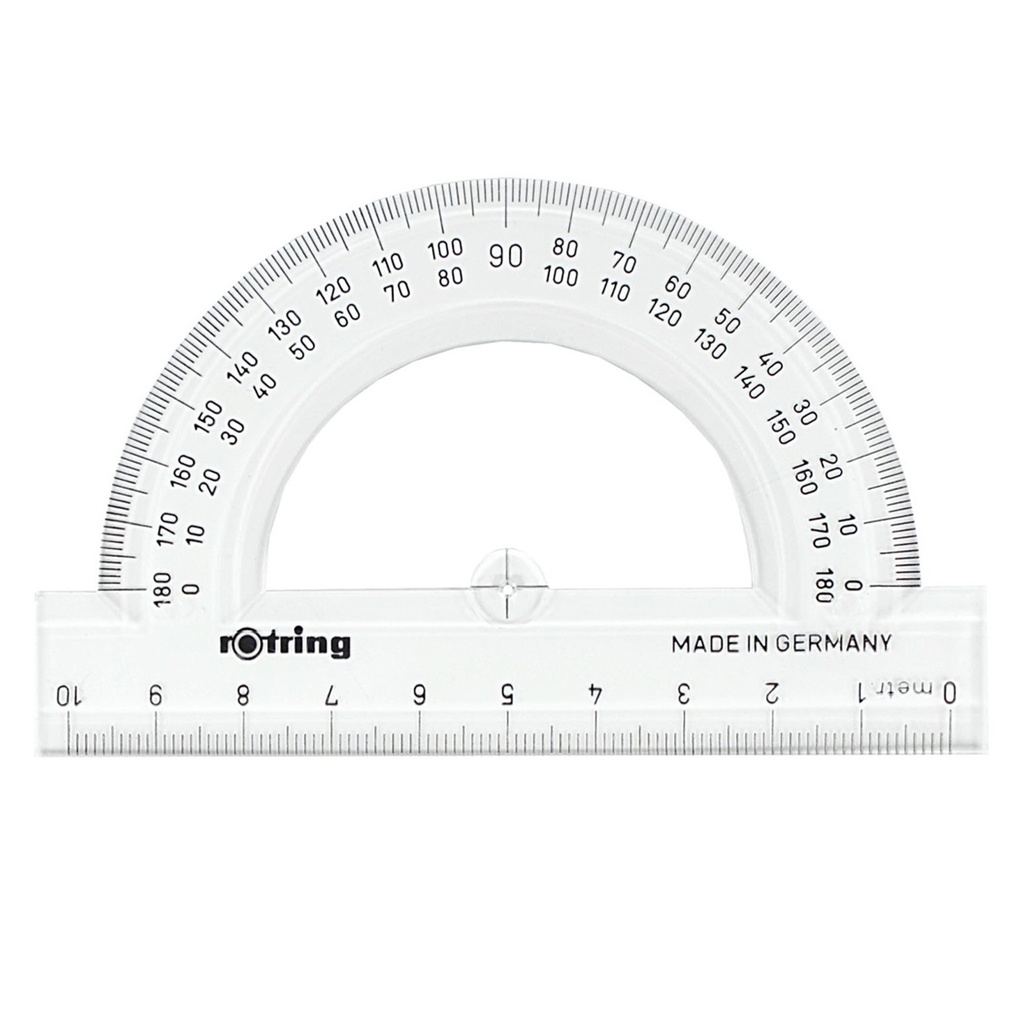 Transportador sexagesimal 180° Centro