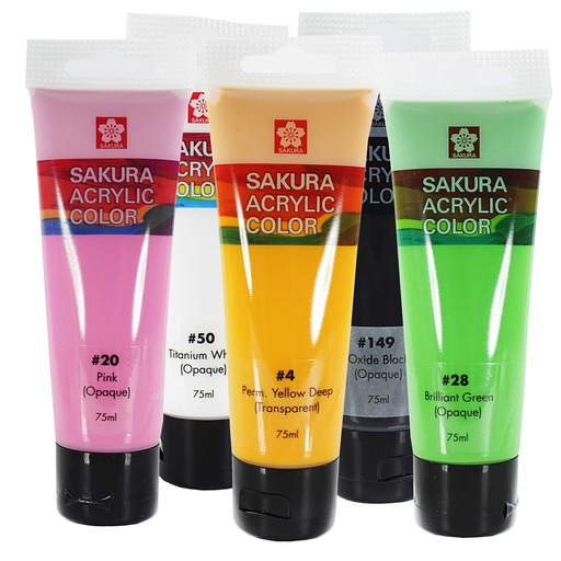 Pintura Acrílica Sakura en Tubo 75ml