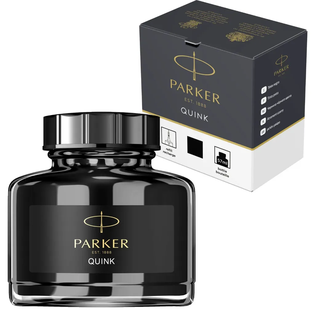 [2032511] Tinta para pluma fuente Parker 57ml (Negro)