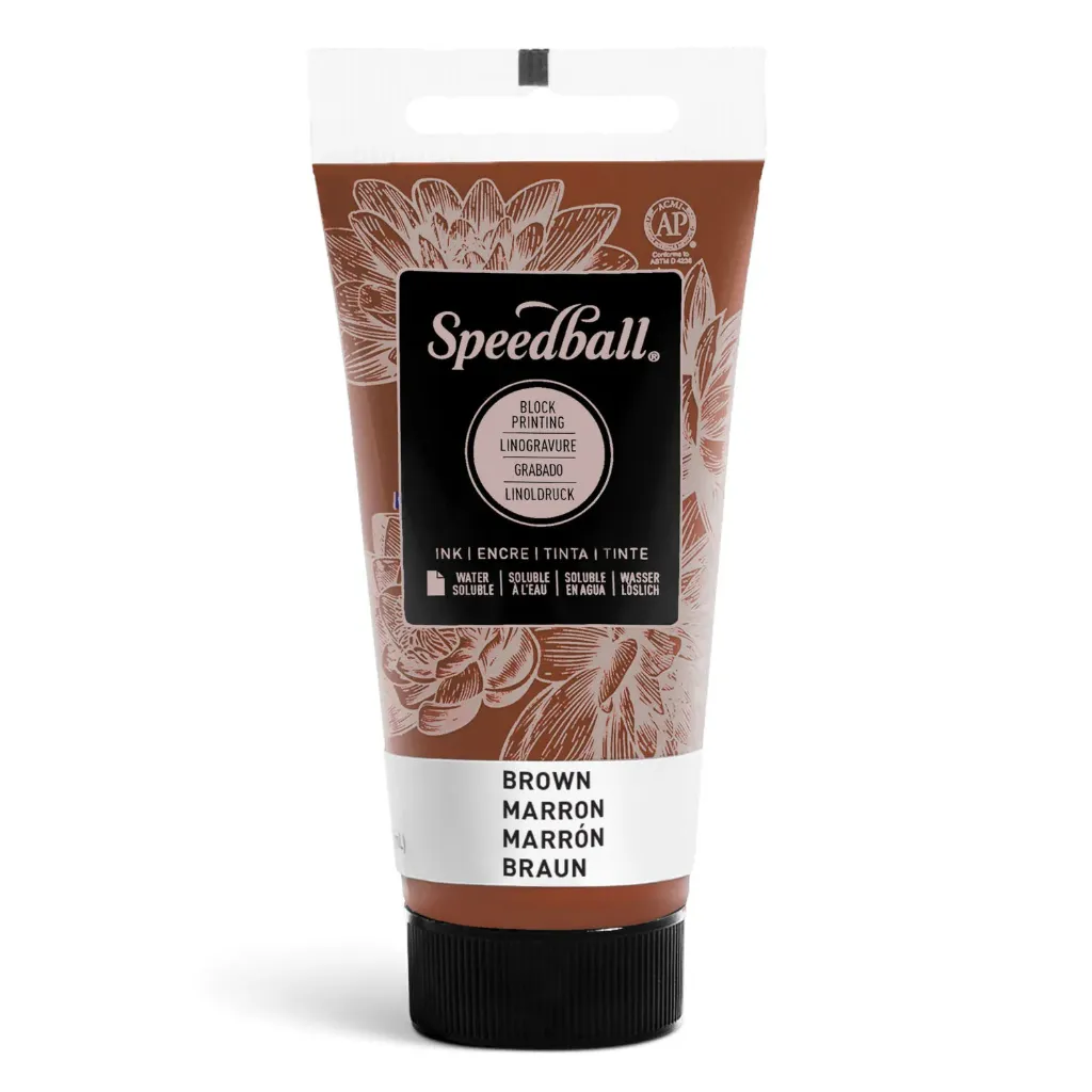 [3406] Tinta para Xilografía Speedball 37ml Acrílica (Café)