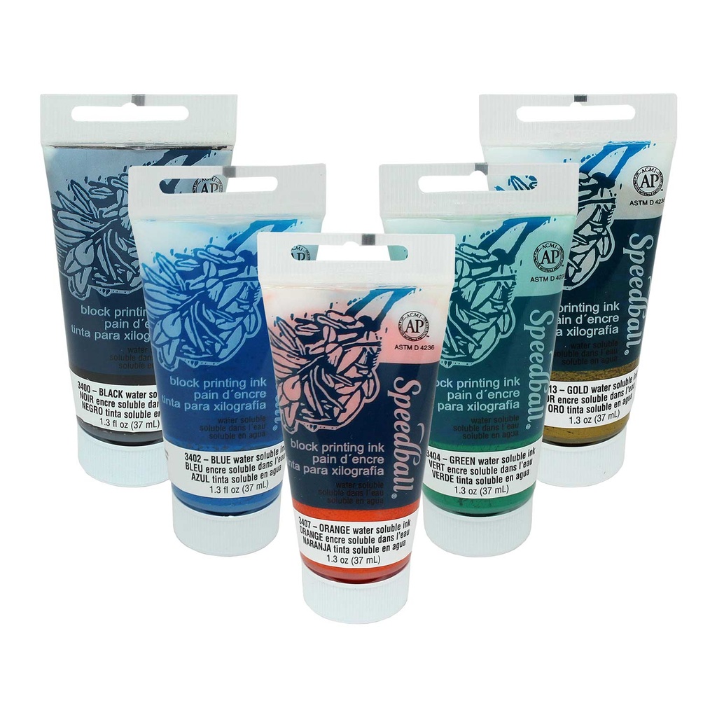 [3406] Tinta para Xilografía Speedball 37ml Acrílica (Café)