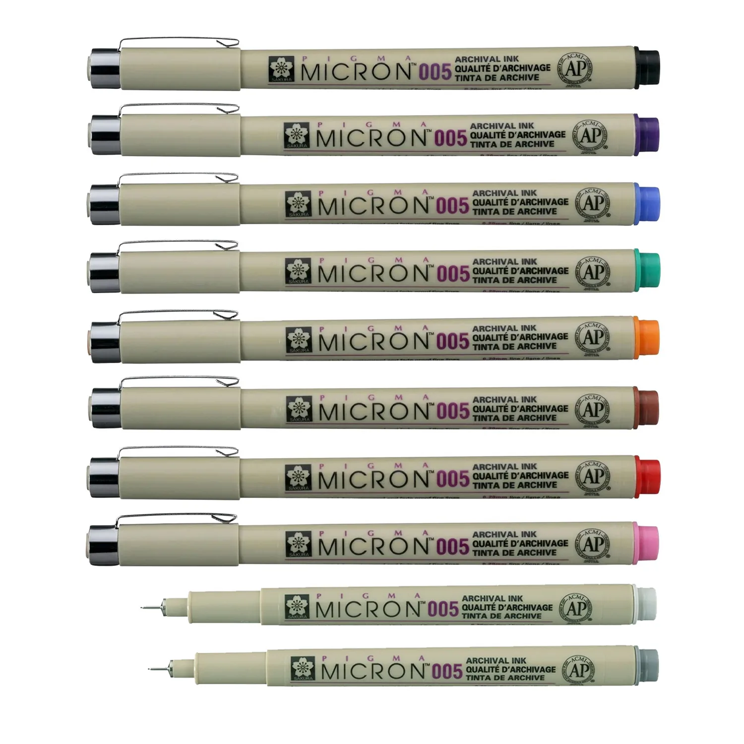 [XSDK005#12] Tiralínea Pigma Micron Sakura 0.05mm (Café)
