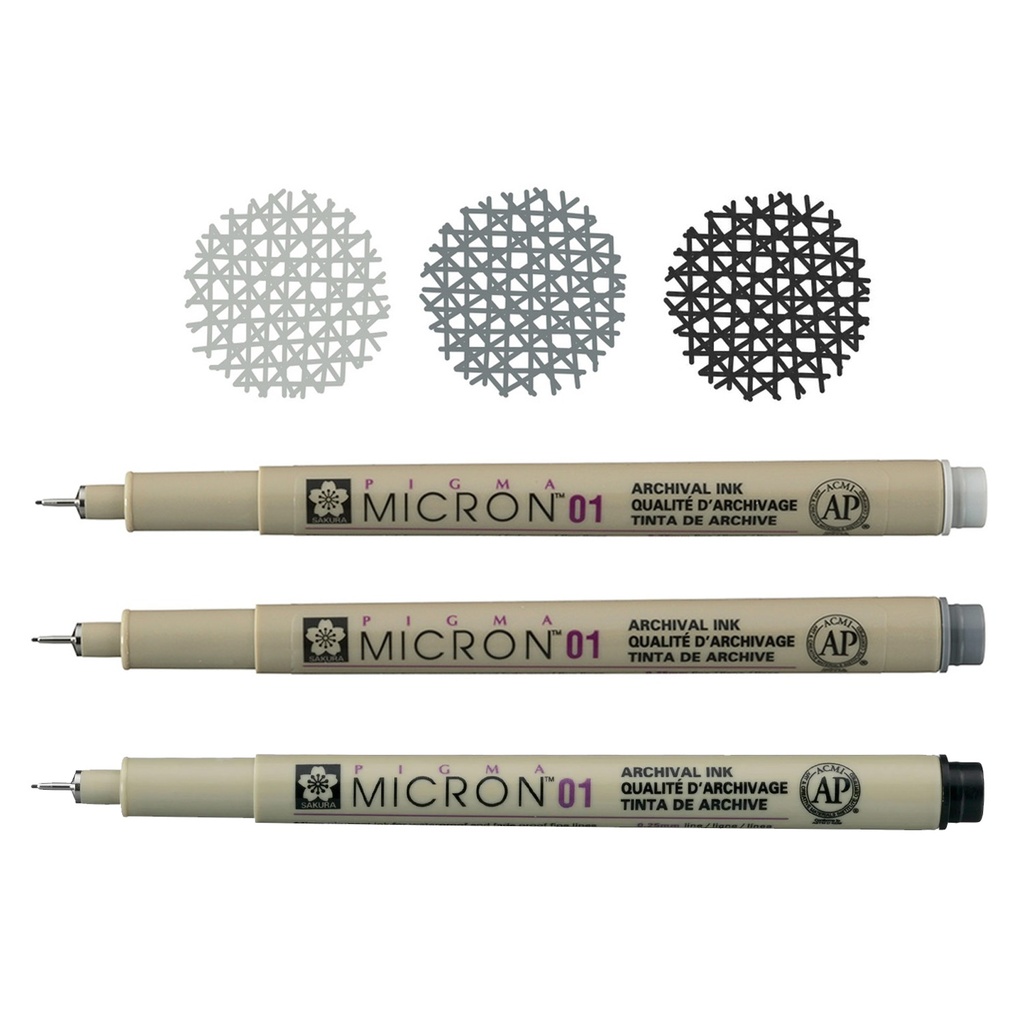 [XSDK01#49] Tiralínea Pigma Micron Sakura 0.1mm (Negro)