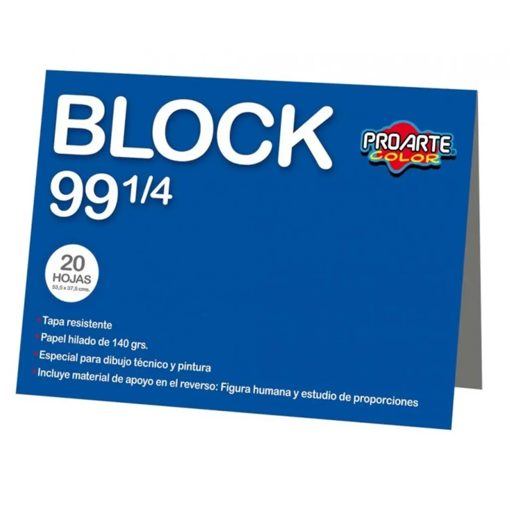 Block de Dibujo Proarte N°99 1/4 Pliego