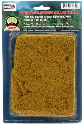 [95070] Follajes de fibra fina 150pulg cuadradas variedad de colores (Otoño Amarillo)