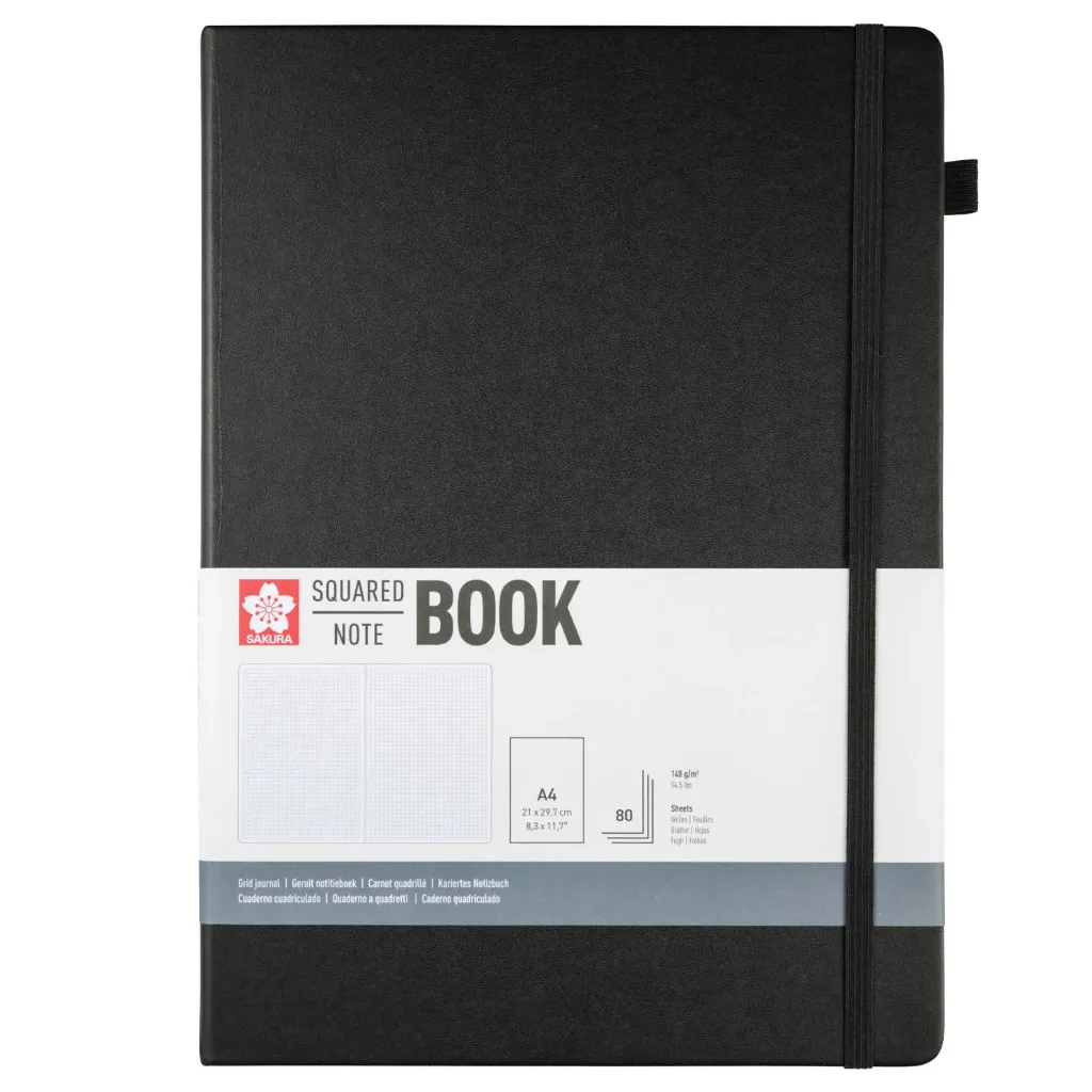 Libreta Sketchbook Sakura Hoja Crema con Lineas 21x30cm